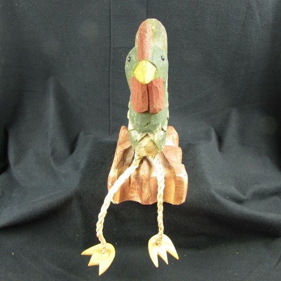 Primitive Folk Art Hand Carved Wood James Haddon - Picture 4 of 8